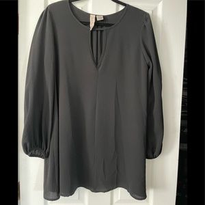 Little black flowy dress